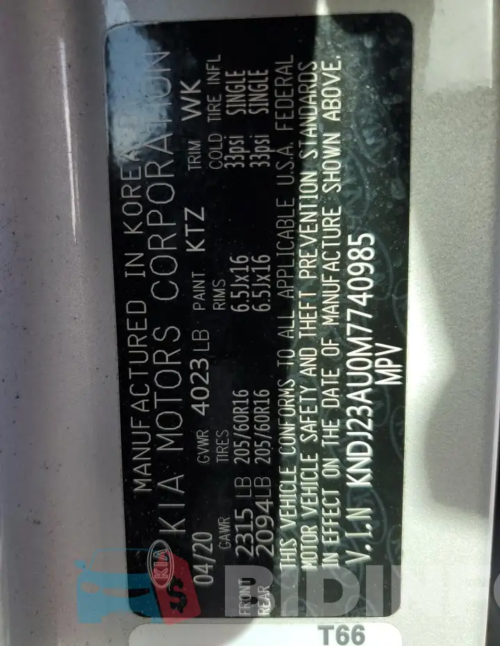 KNDJ23AU0M7740985 Photo# 13