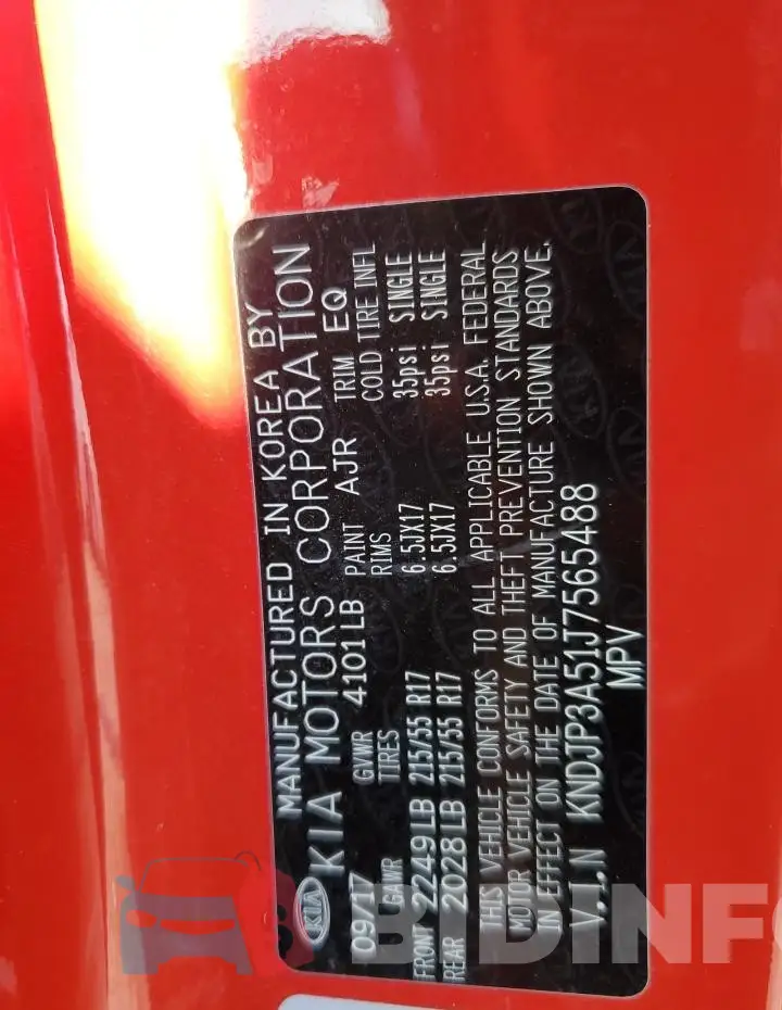 KNDJP3A51J7565488 Photo# 13