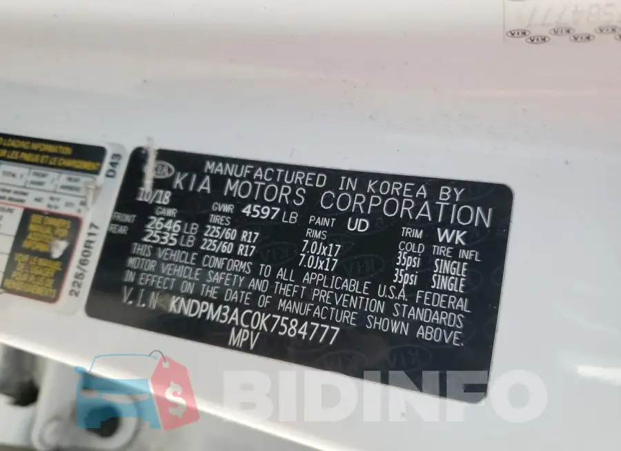 KNDPM3AC0K7584777 Photo# 12