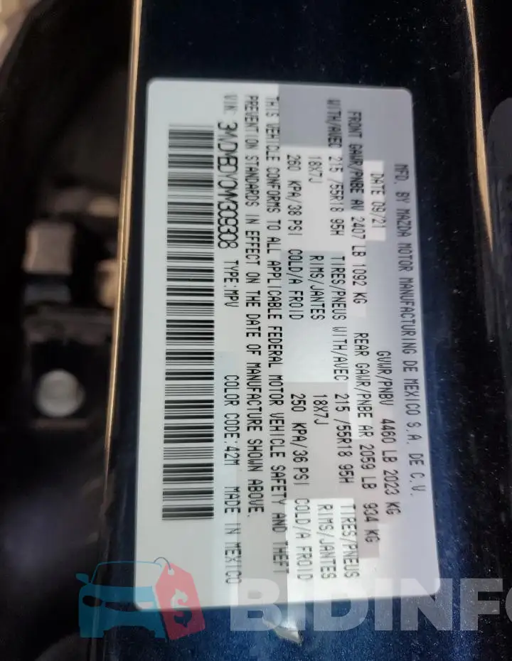 3MVDMBDY0MM309308 Photo# 12