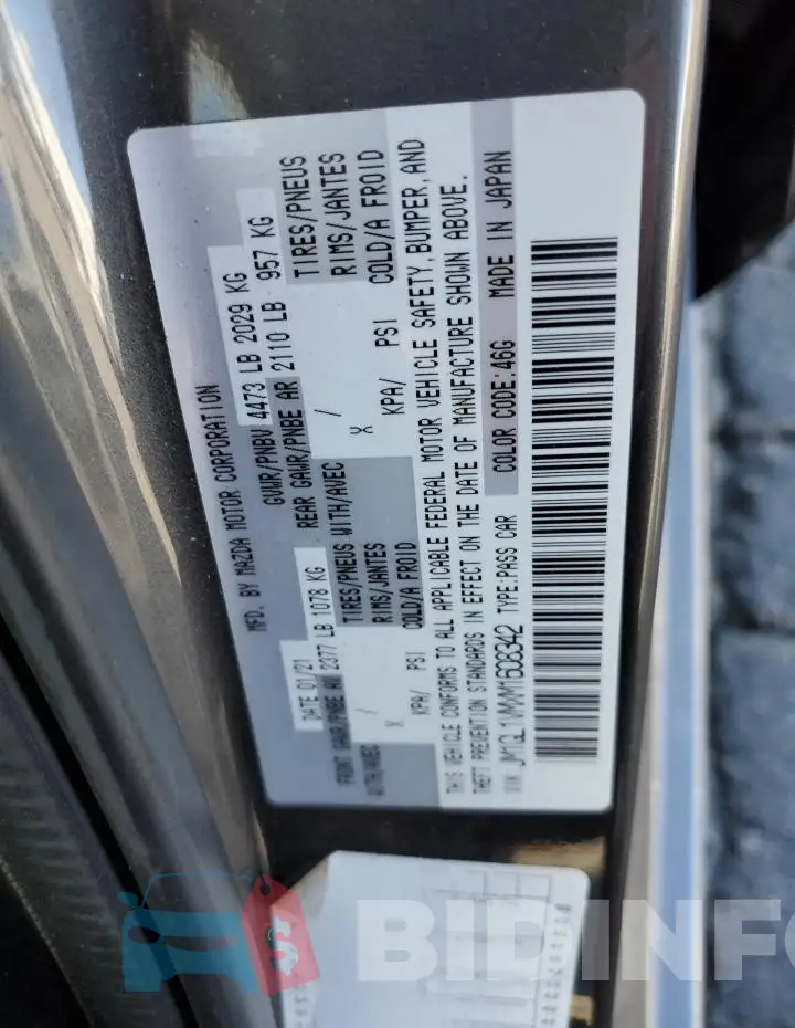 JM1GL1VMXM1608342 Photo# 13