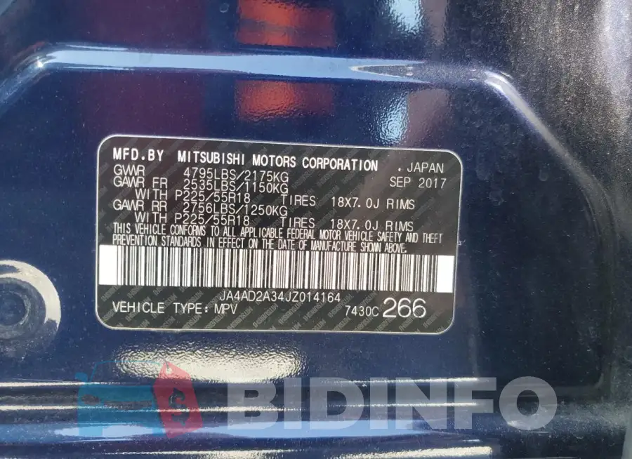 JA4AD2A34JZ014164 Photo# 13