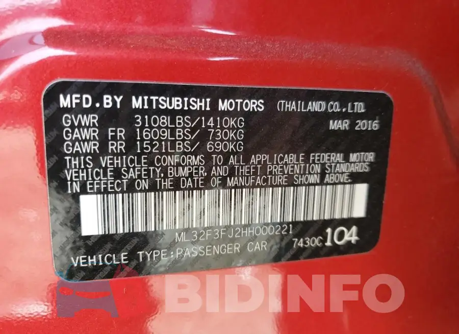 ML32F3FJ2HH000221 Photo# 12