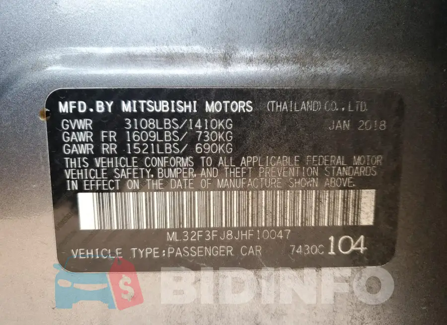 ML32F3FJ8JHF10047 Photo# 12
