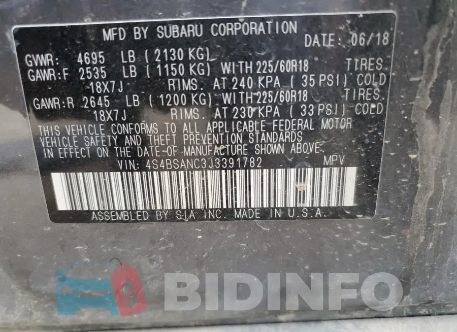 4S4BSANC3J3391782 Photo# 14