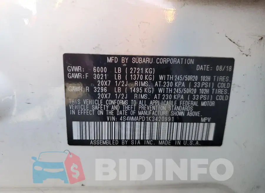 4S4WMAPD1K3420991 Photo# 14