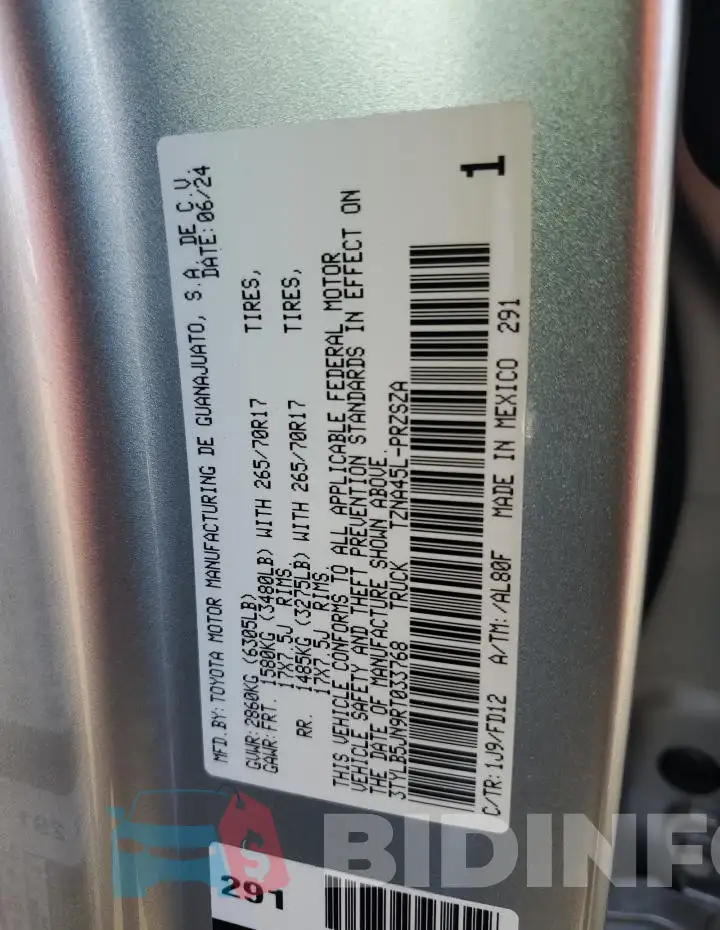 3TYLB5JN9RT033768 Photo# 12