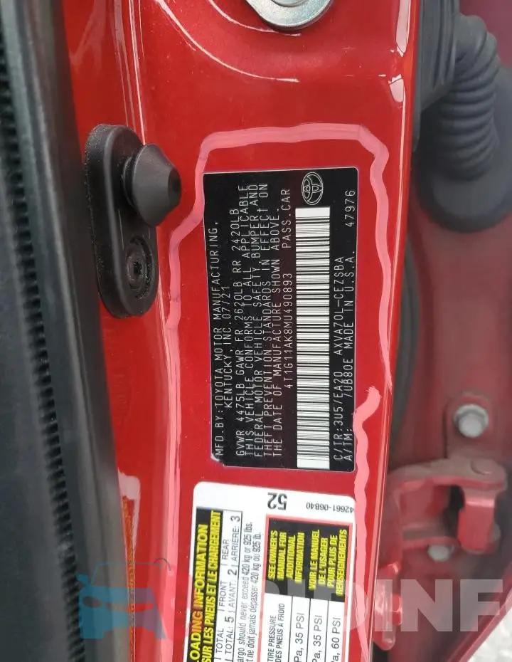 4T1G11AK8MU490893 Photo# 12