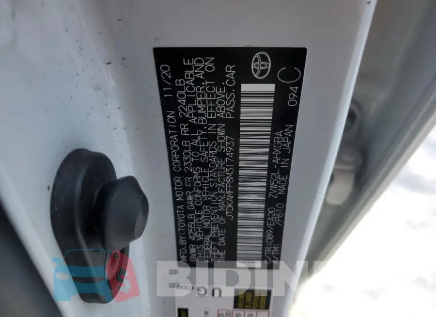 JTDKAMFP8M3174937 Photo# 13