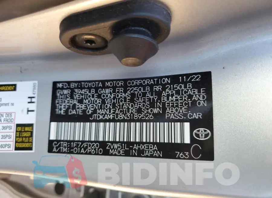 JTDKAMFU8N3189526 Photo# 12