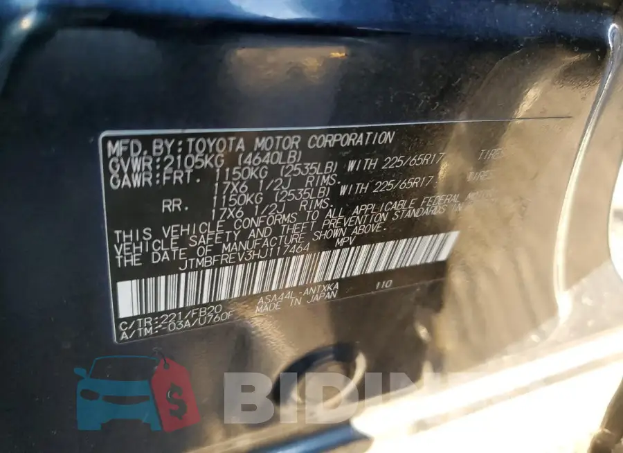 JTMBFREV3HJ117464 Photo# 13