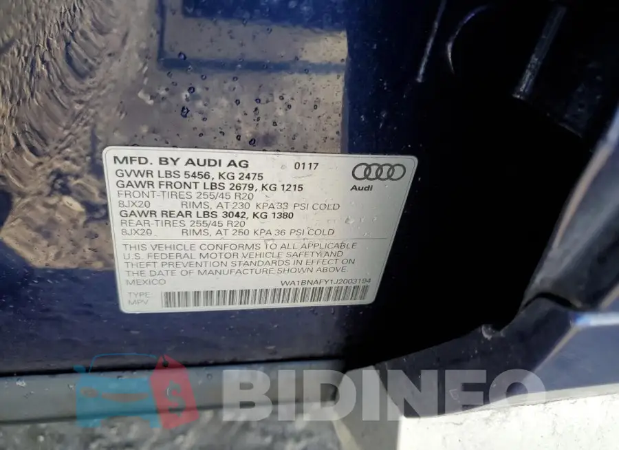 WA1BNAFY1J2003194 Photo# 13