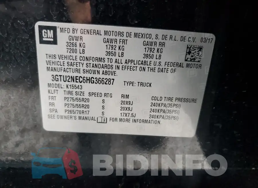 3GTU2NEC6HG366287 Photo# 12