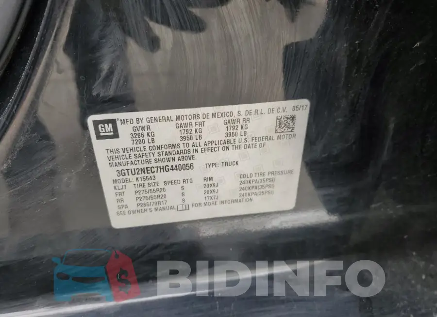 3GTU2NEC7HG440056 Photo# 12