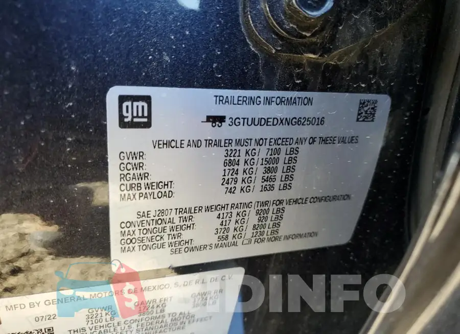 3GTUUDEDXNG625016 Photo# 12
