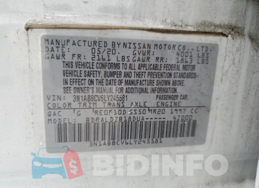 3N1AB8CV6LY245581 Photo# 12