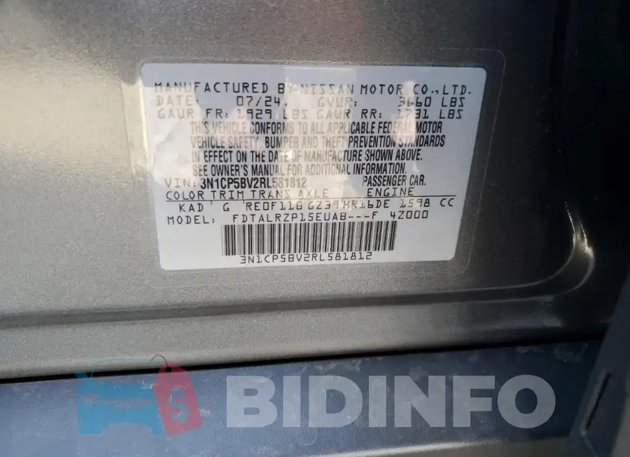 3N1CP5BV2RL581812 Photo# 12