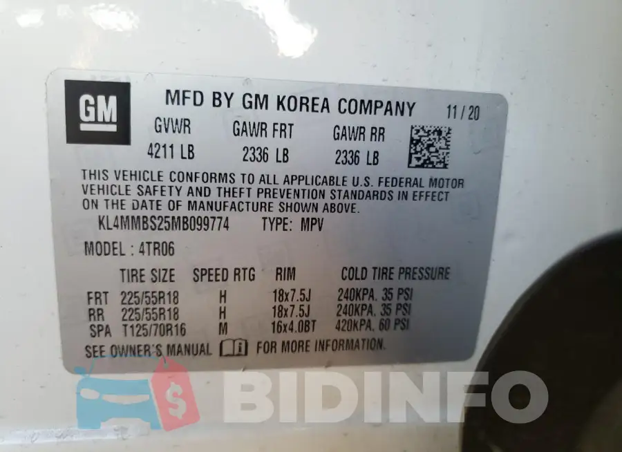 KL4MMBS25MB099774 Photo# 14