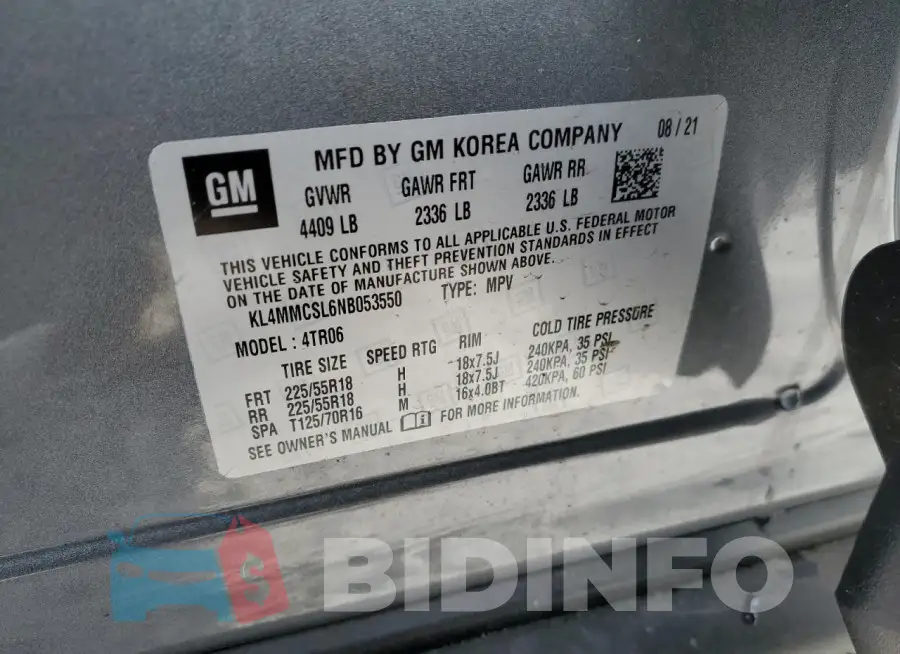 KL4MMCSL6NB053550 Photo# 13