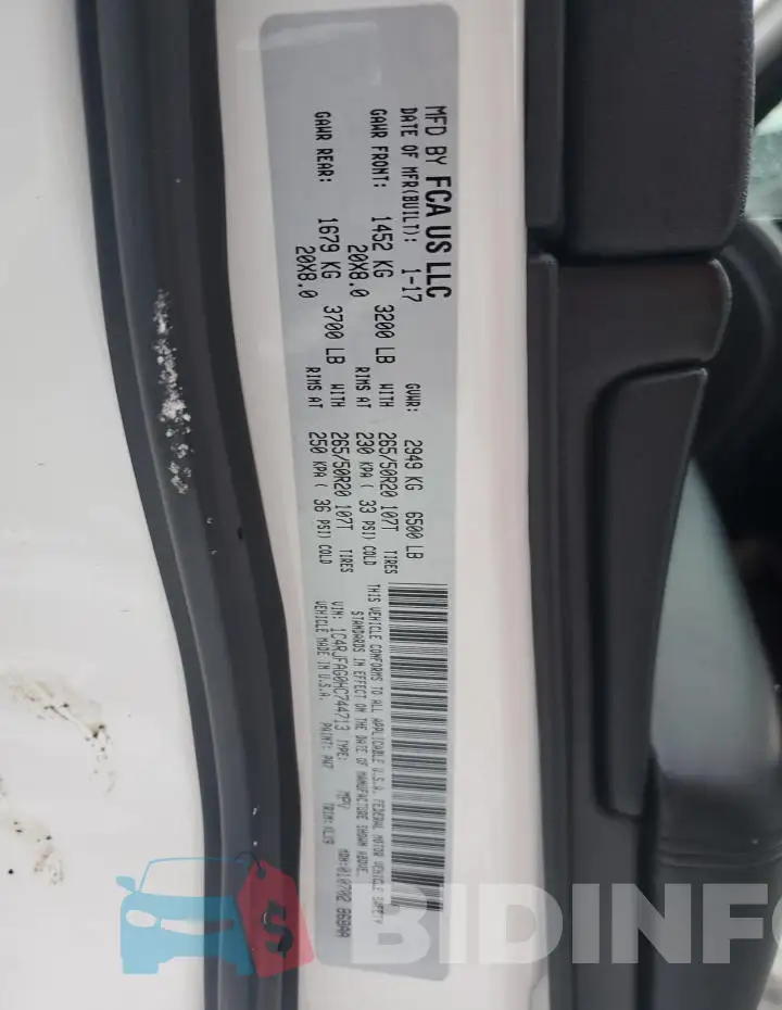 1C4RJFAG0HC744713 Photo# 14