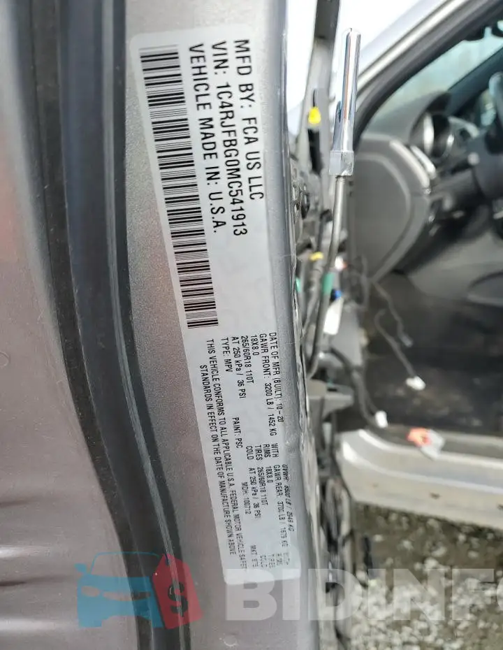 1C4RJFBG0MC541913 Photo# 14