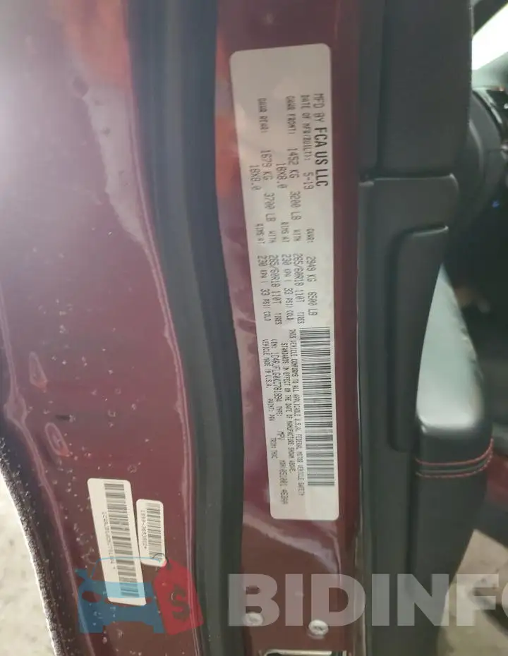 1C4RJFLG0KC781894 Photo# 13