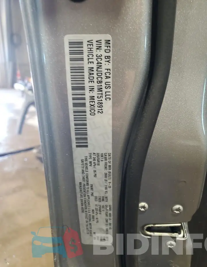 3C4NJDCB1MT518912 Photo# 13