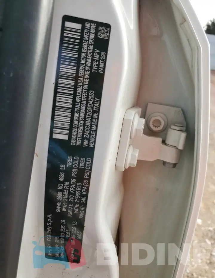 ZACCJBAT2GPD42553 Photo# 14