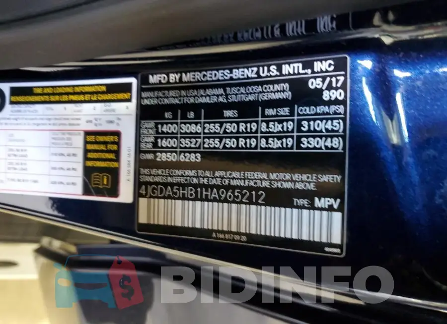 4JGDA5HB1HA965212 Photo# 13