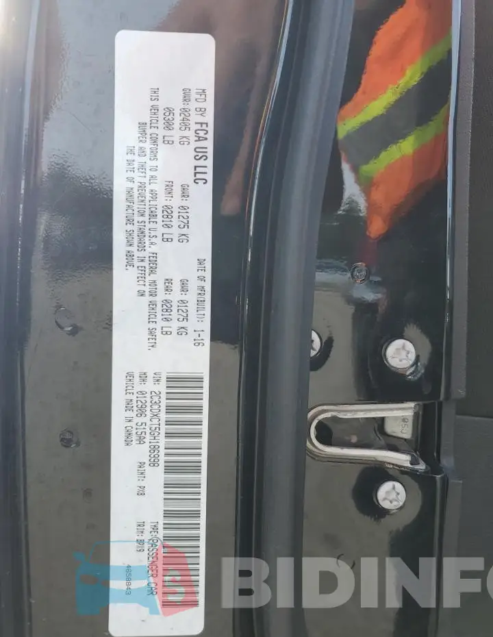 2C3CDXCT5GH186998 Photo# 13