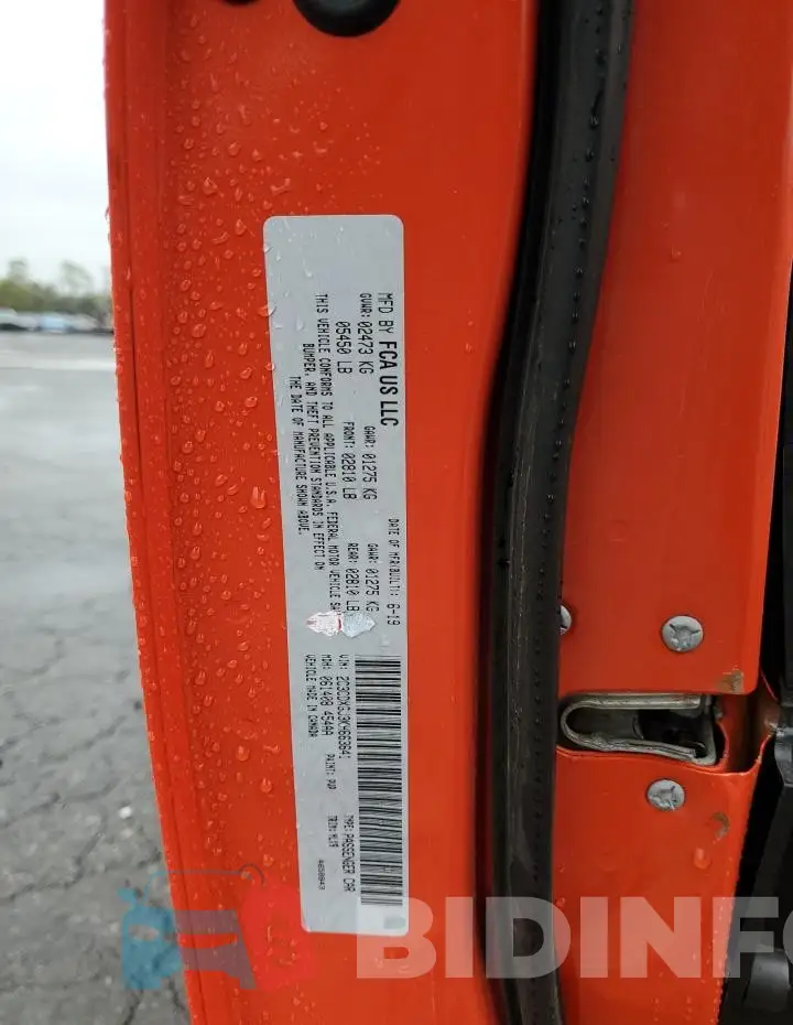 2C3CDXGJ3KH663641 Photo# 13