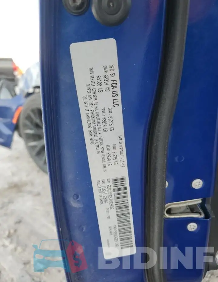 2C3CDXHG6JH163832 Photo# 12