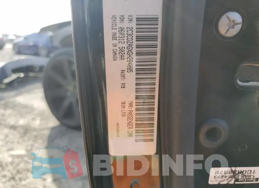 2C3CDZAGXGH284085 Photo# 13