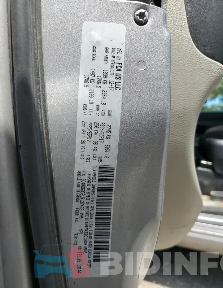 2C4RDGBG2JR137432 Photo# 13