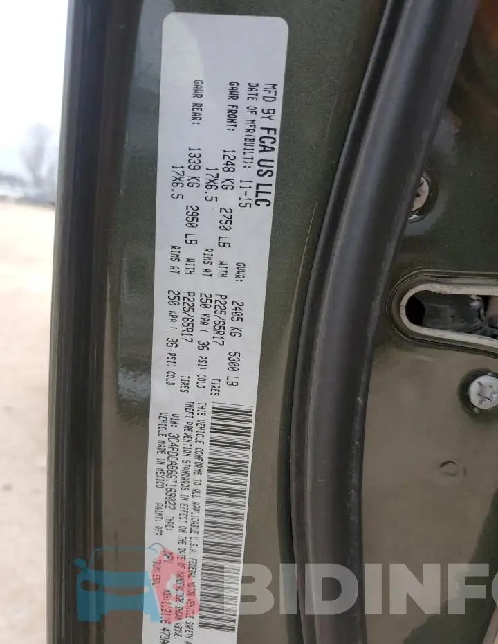 3C4PDCAB6GT169022 Photo# 13