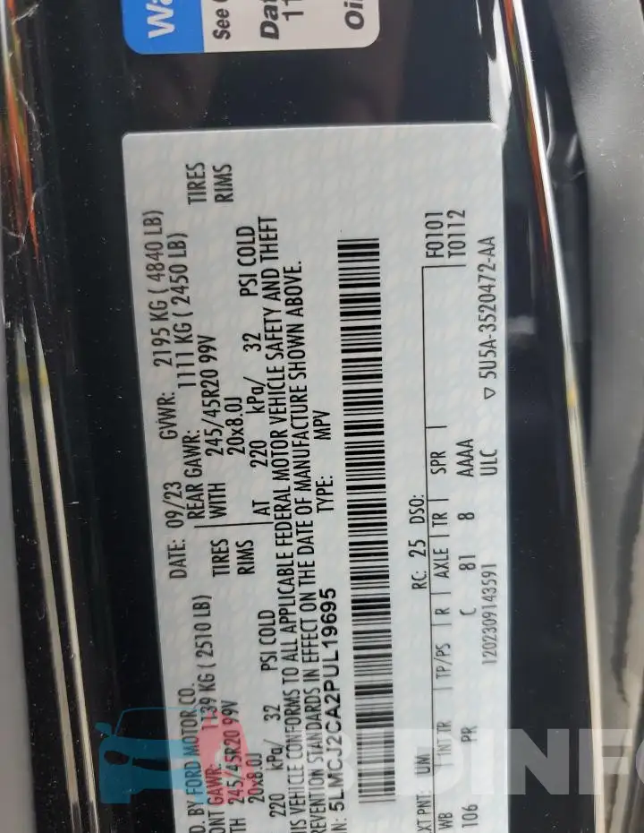 5LMCJ2CA2PUL19695 Photo# 14