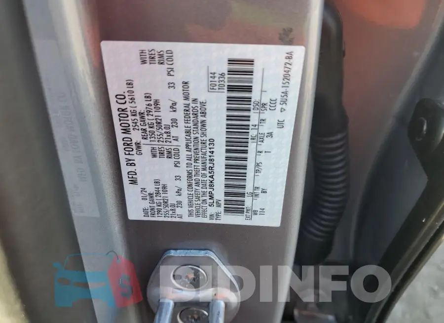 5LMPJ8KA5RJ814130 Photo# 13