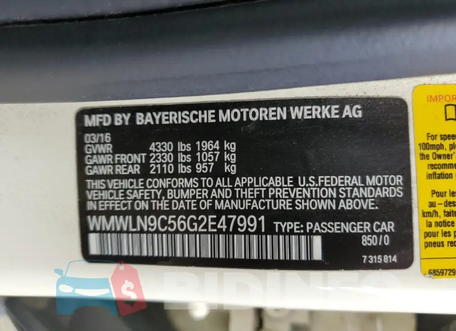 WMWLN9C56G2E47991 Photo# 13