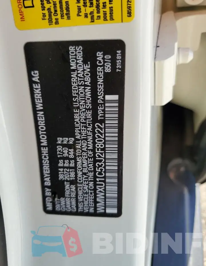 WMWXU1C53J2F80222 Photo# 12