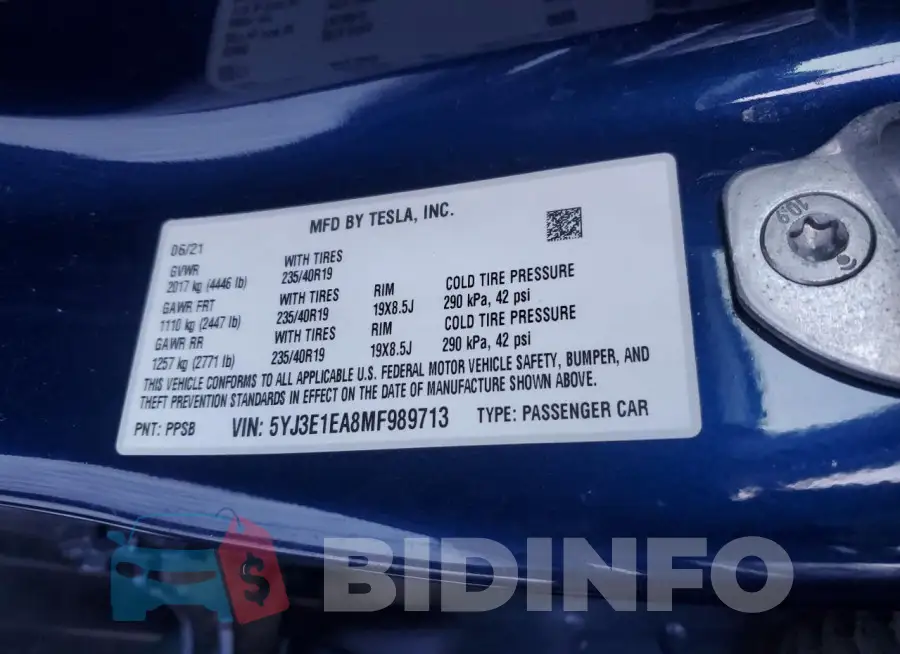 5YJ3E1EA8MF989713 Photo# 12