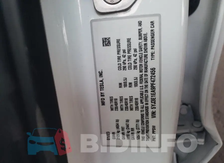 5YJ3E1EA9PF472456 Photo# 12