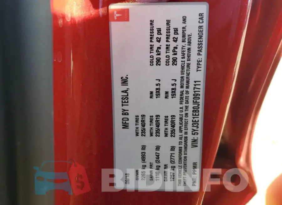 5YJ3E1EB0JF091711 Photo# 12