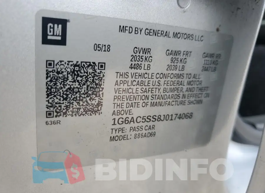 1G6AC5SS8J0174068 Photo# 13