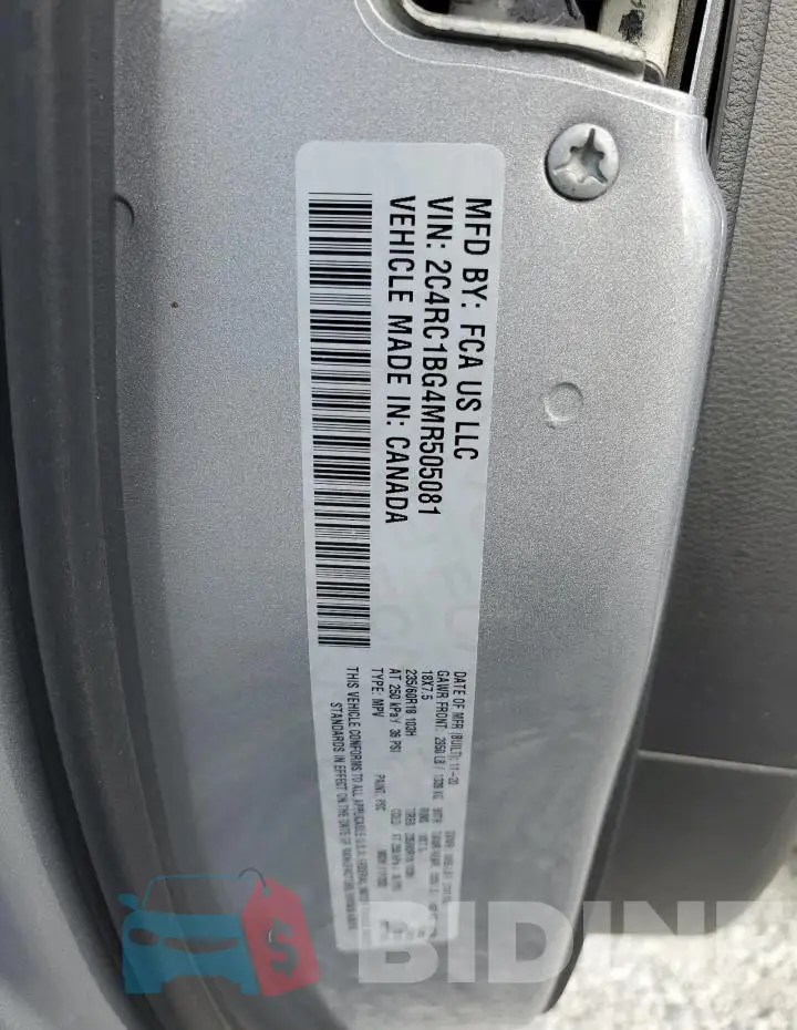 2C4RC1BG4MR505081 Photo# 14