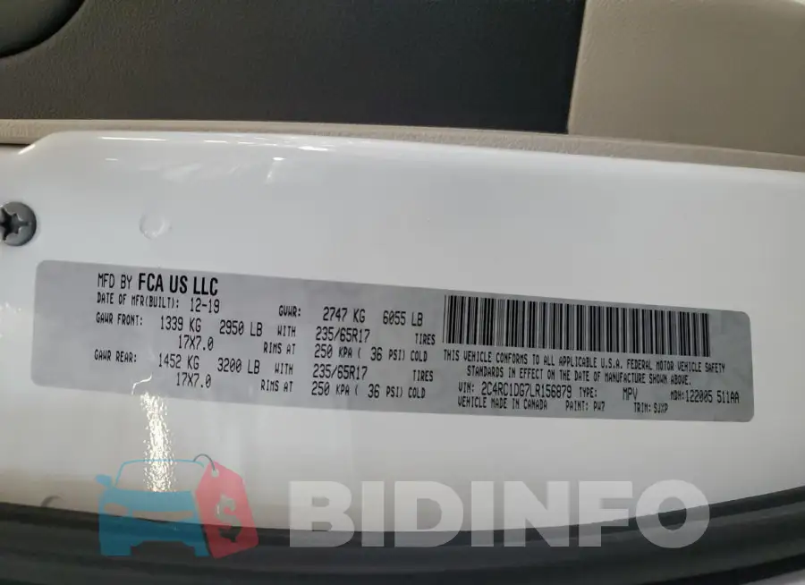 2C4RC1DG7LR156879 Photo# 13