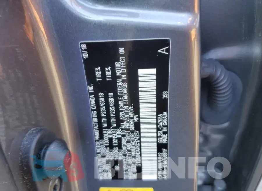 2T2BZMCA7KC174257 Photo# 13