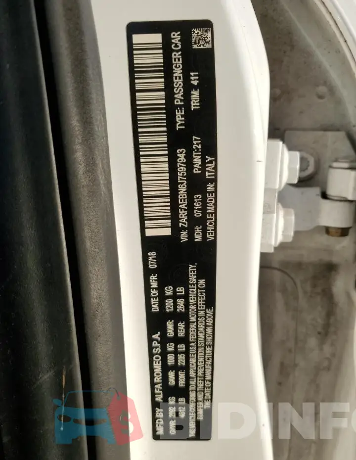 ZARFAEBN6J7597943 Photo# 12