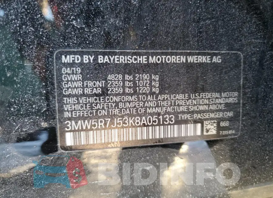 3MW5R7J53K8A05133 Photo# 12