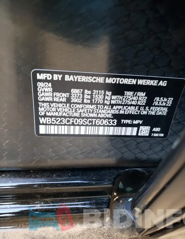 WB523CF09SCT60633 Photo# 13
