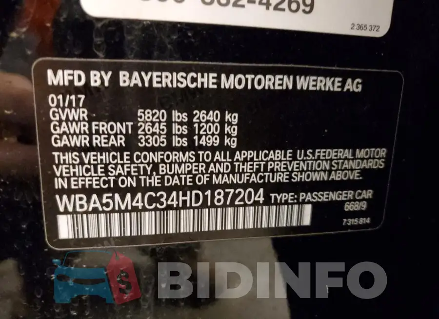 WBA5M4C34HD187204 Photo# 12